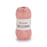 Yarnart Begonia 4105 чайна троянда, рожевий: Склад: 100% мерсеризована бавовна Вага мотка: 50 г Довжина: 169 м. купити магазин пряжі Київ