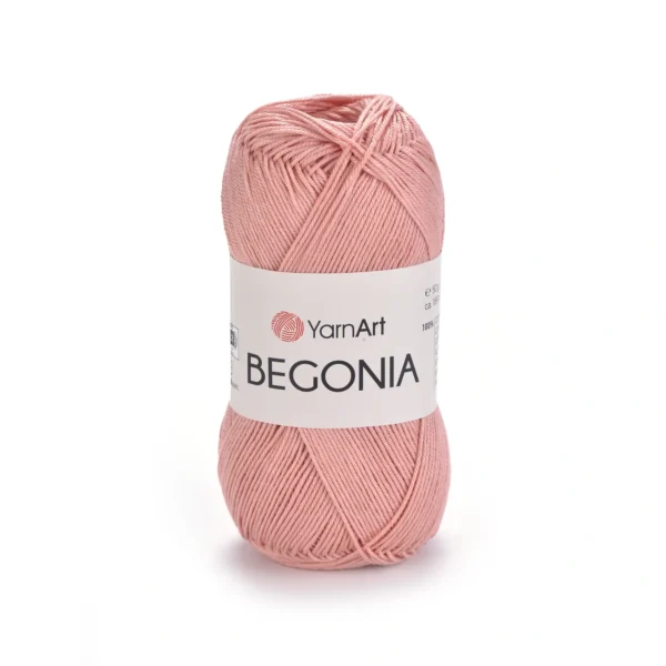 Yarnart Begonia 4105 чайна троянда, рожевий: Склад: 100% мерсеризована бавовна Вага мотка: 50 г Довжина: 169 м. купити магазин пряжі Київ