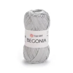 Yarnart Begonia 4920 світло-сірий - це пряжа 100% мерсеризована бавовна Вага мотка: 50 г Довжина: 169 м. Купити Київ, Хорива 1 А