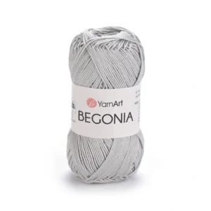 Yarnart Begonia 4920 світло-сірий - це пряжа 100% мерсеризована бавовна Вага мотка: 50 г Довжина: 169 м. Купити Київ, Хорива 1 А