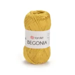 Пряжа Yarnart Begonia 4940 охра - це 100% мерсеризована бавовна 50 г /169 м. Купити м Київ, Хорива 1 А