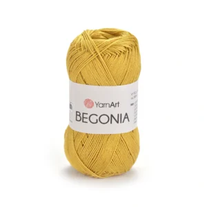 Пряжа Yarnart Begonia 4940 охра - це 100% мерсеризована бавовна 50 г /169 м. Купити м Київ, Хорива 1 А