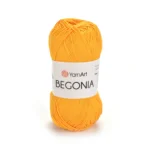 Пряжа Yarnart Begonia 5307 жовтий - це 100% мерсеризована бавовна 50 г /169 м. Купити м Київ, Хорива 1 А