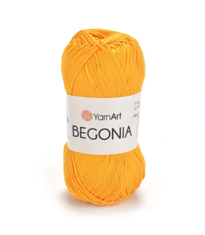 Пряжа Yarnart Begonia 5307 жовтий - це 100% мерсеризована бавовна 50 г /169 м. Купити м Київ, Хорива 1 А