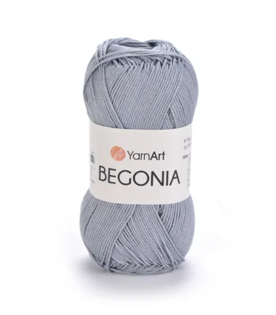 Пряжа Yarnart Begonia 5326 сірий - це 100% мерсеризована бавовна 50 г /169 м. Купити м Київ, Хорива 1 А