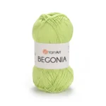 Пряжа Yarnart Begonia 5353 салатовий - це 100% мерсеризована бавовна 50 г /169 м. Купити м Київ, Хорива 1 А