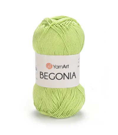 Пряжа Yarnart Begonia 5353 салатовий - це 100% мерсеризована бавовна 50 г /169 м. Купити м Київ, Хорива 1 А