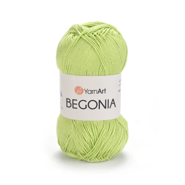 Пряжа Yarnart Begonia 5353 салатовий - це 100% мерсеризована бавовна 50 г /169 м. Купити м Київ, Хорива 1 А