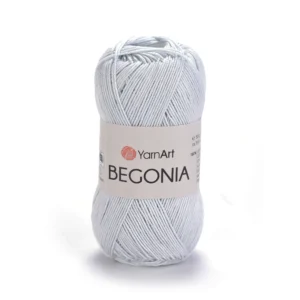 Пряжа Yarnart Begonia 54462 срібло / світло-сірий - це 100% мерсеризована бавовна 50 г /169 м. Купити м Київ, Хорива 1 А
