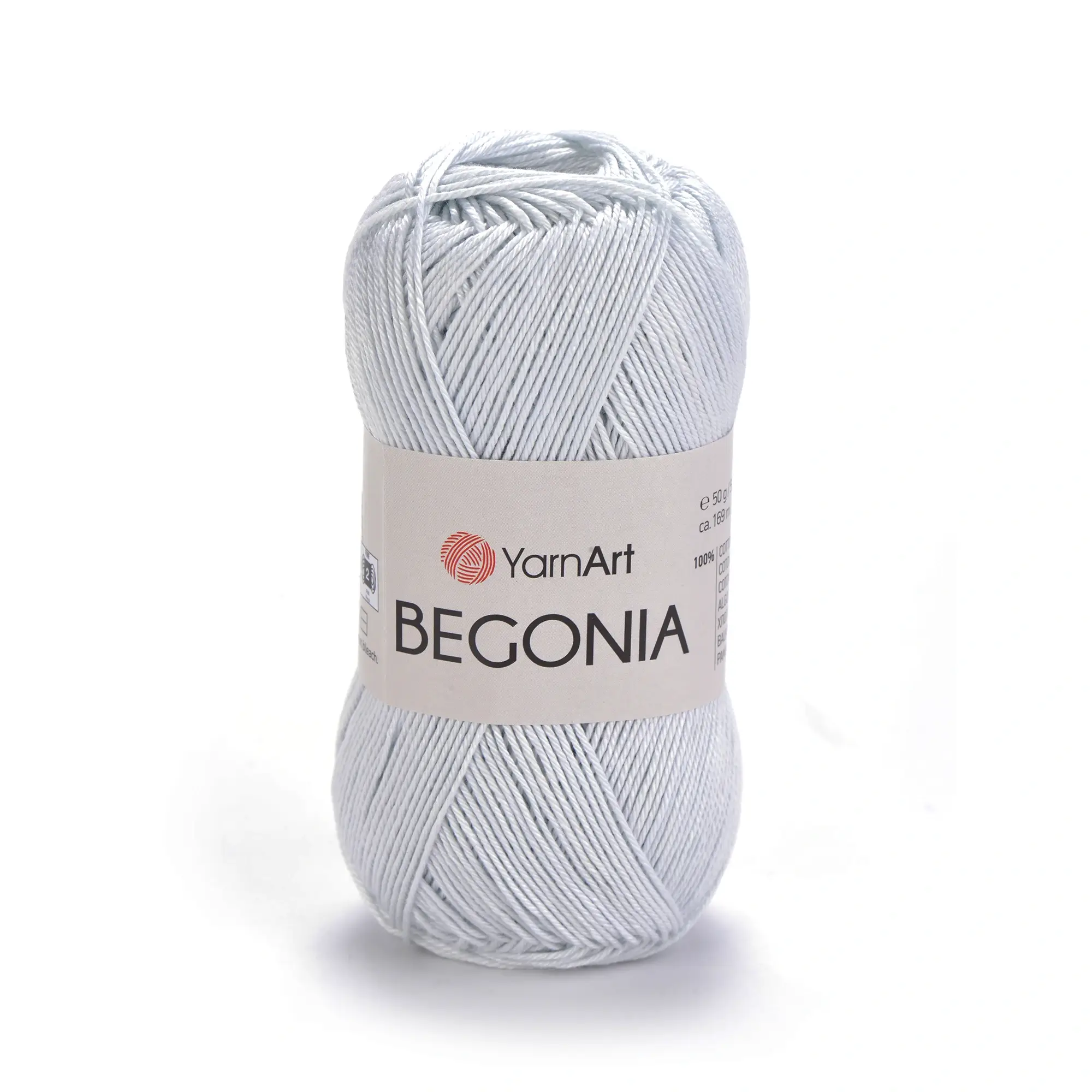 Пряжа Yarnart Begonia 54462 срібло / світло-сірий - це 100% мерсеризована бавовна 50 г /169 м. Купити м Київ, Хорива 1 А