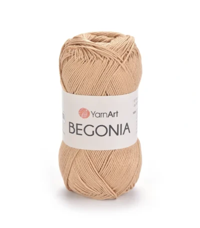 Пряжа Yarnart Begonia 5529 кемел - це 100% мерсеризована бавовна 50 г /169 м. Купити м Київ, Хорива 1 А