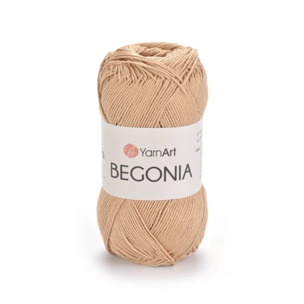 Пряжа Yarnart Begonia 5529 кемел - це 100% мерсеризована бавовна 50 г /169 м. Купити м Київ, Хорива 1 А