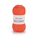 Пряжа Yarnart Begonia 5535 оранжево-теракотовий - це 100% мерсеризована бавовна 50 г /169 м. Купити м Київ, Хорива 1 А