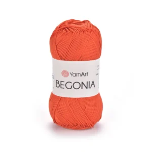 Пряжа Yarnart Begonia 5535 оранжево-теракотовий - це 100% мерсеризована бавовна 50 г /169 м. Купити м Київ, Хорива 1 А