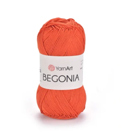 Пряжа Yarnart Begonia 5535 оранжево-теракотовий - це 100% мерсеризована бавовна 50 г /169 м. Купити м Київ, Хорива 1 А