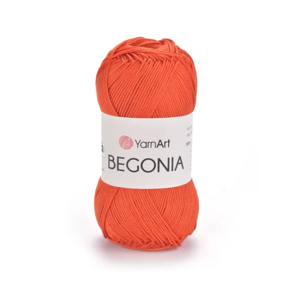 Пряжа Yarnart Begonia 5535 оранжево-теракотовий - це 100% мерсеризована бавовна 50 г /169 м. Купити м Київ, Хорива 1 А