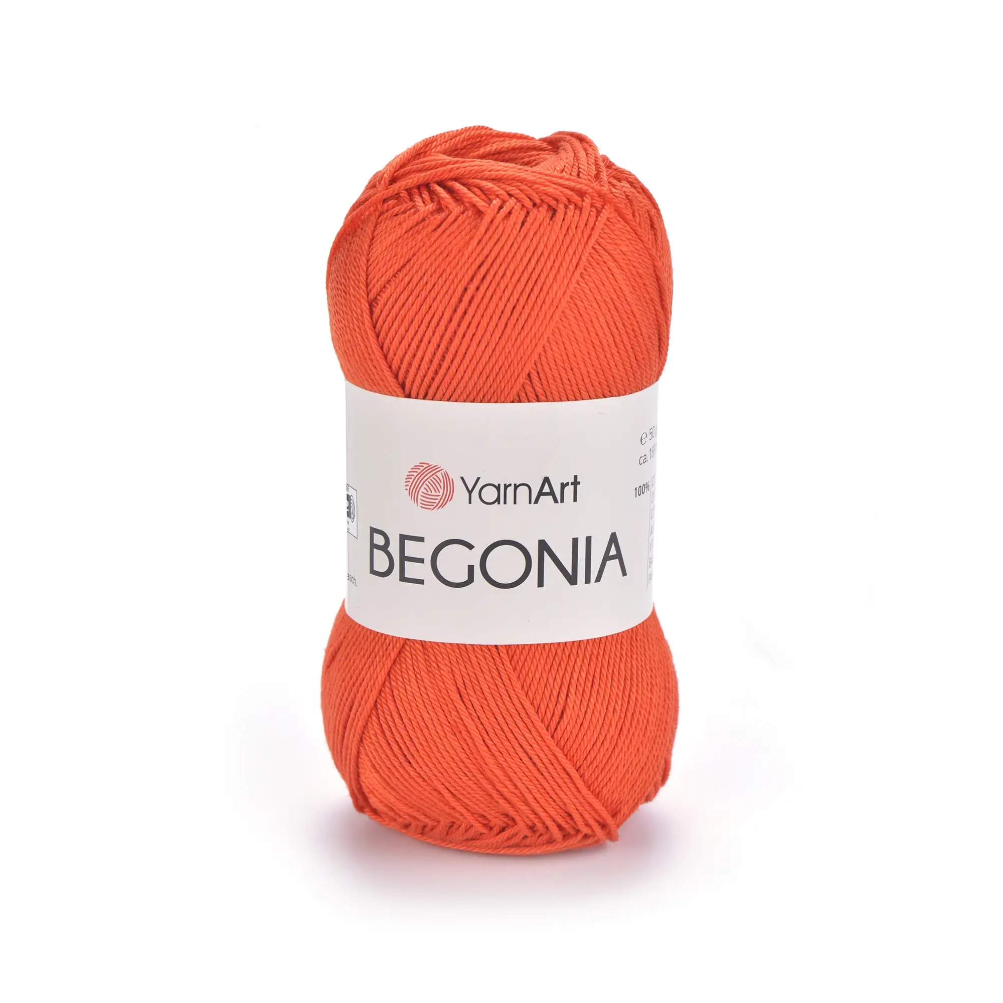 YARNART-BEGONIA_5535 Пряжа Yarnart Begonia 5535 оранжево-теракотовий - це 100% мерсеризована бавовна 50 г /169 м. Купити м Київ, Хорива 1 А
