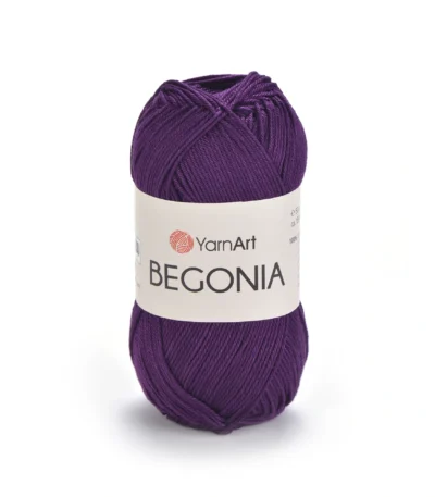 Пряжа Yarnart Begonia 5550 темно фіолетовий - це 100% мерсеризована бавовна 50 г /169 м. Купити м Київ, Хорива 1 А