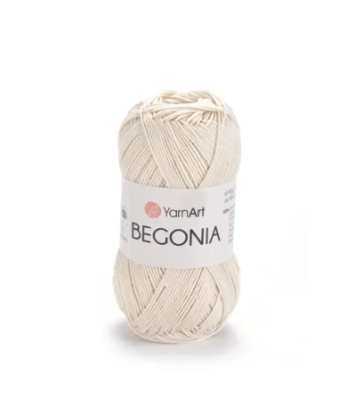 Пряжа Yarnart Begonia 6194 кремовий / молочний - це 100% мерсеризована бавовна 50 г /169 м. Купити м Київ, Хорива 1 А