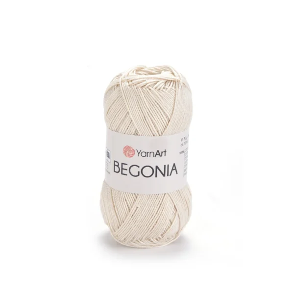 Пряжа Yarnart Begonia 6194 кремовий / молочний - це 100% мерсеризована бавовна 50 г /169 м. Купити м Київ, Хорива 1 А
