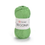 Пряжа Yarnart Begonia 6332 зелений - це 100% мерсеризована бавовна 50 г /169 м. Купити м Київ, Хорива 1 А