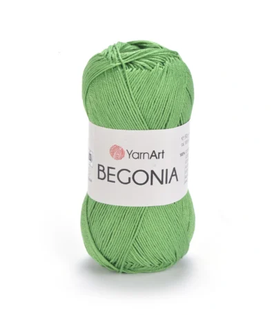 Пряжа Yarnart Begonia 6332 зелений - це 100% мерсеризована бавовна 50 г /169 м. Купити м Київ, Хорива 1 А