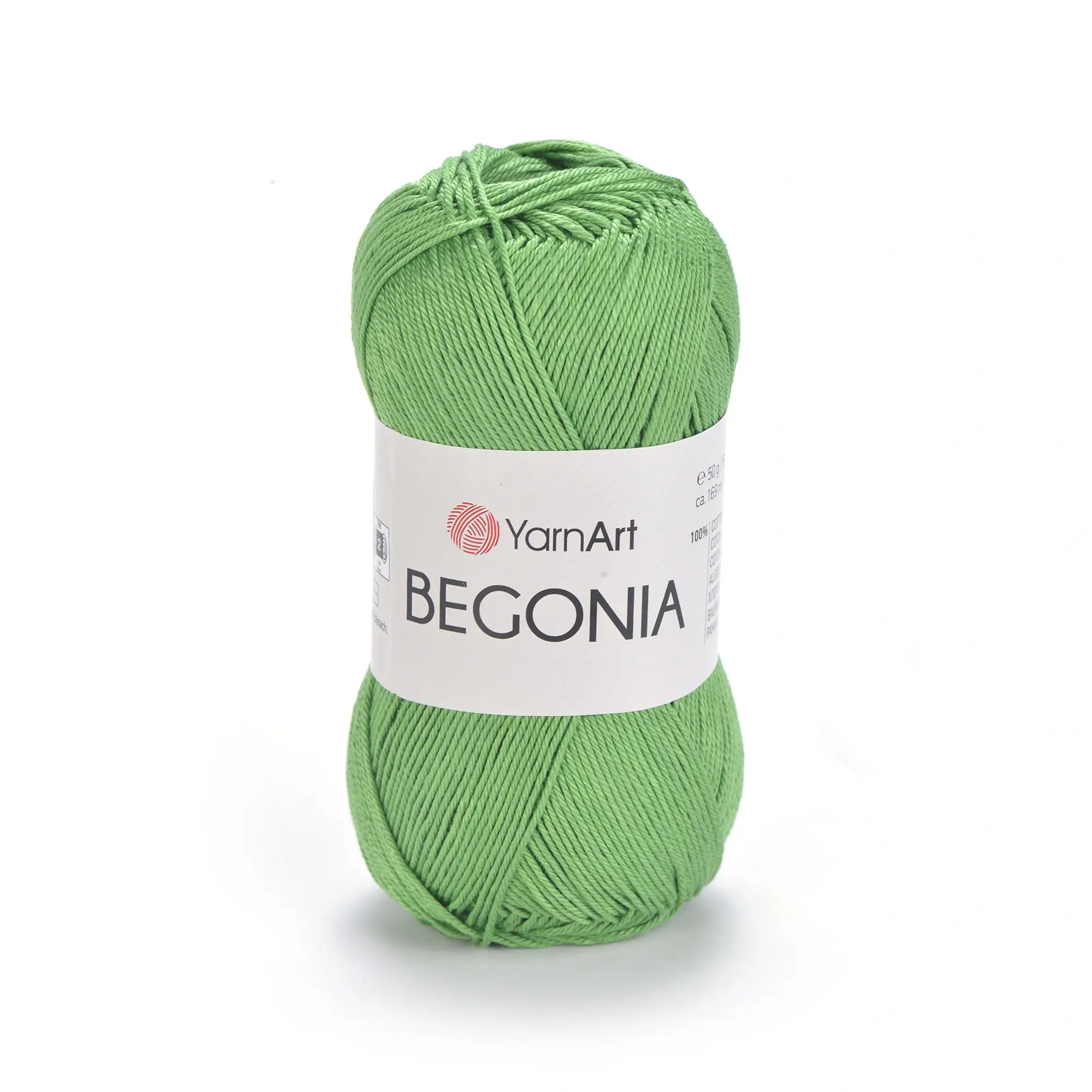 YARNART-BEGONIA_6332 Пряжа Yarnart Begonia 6332 зелений - це 100% мерсеризована бавовна 50 г /169 м. Купити м Київ, Хорива 1 А