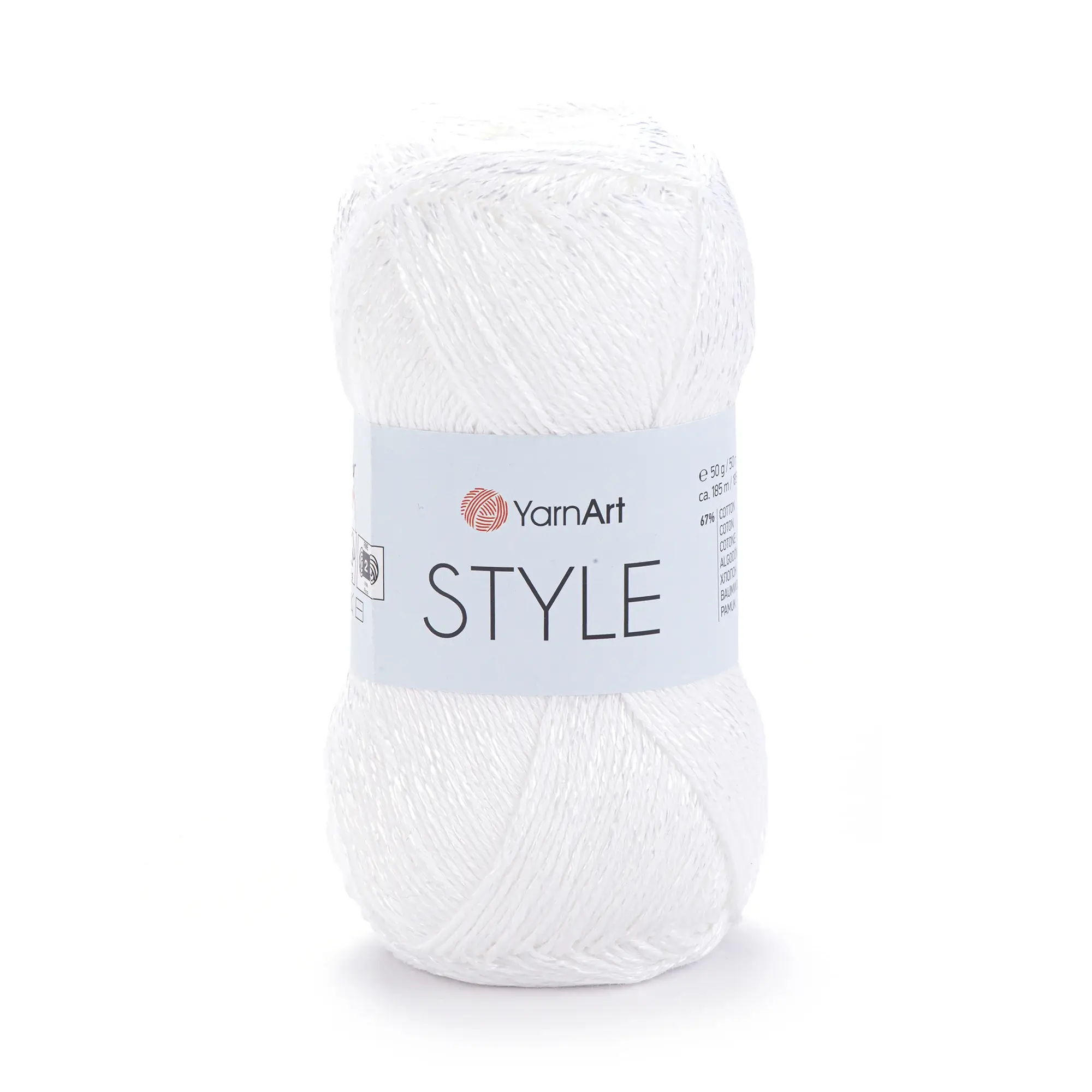 YARNART-STYLE_650 Yarnart Style 650 білий - Зображення 1
