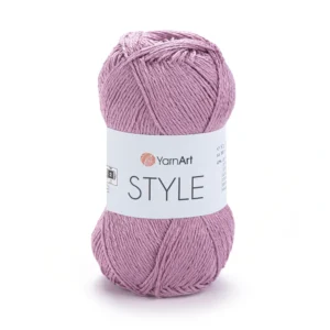 Yarnart Style 674 бузковий — пряжа бавовна з віскозою, моток 50 г купити Київ