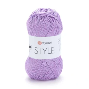 Yarnart Style 674 бузковий — пряжа бавовна з віскозою, моток 50 г купити Київ