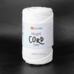 YarnArt Macrame Cord 3мм 751 білий — міцний бавовняний шнур 3мм для в'язання сумки гачком купити в Магазин пряжі Київ, Хорива 1 А