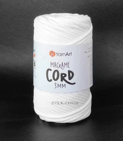 YarnArt Macrame Cord 3мм 769 шоколадний — міцний бавовняний шнур 3мм для в'язання сумки гачком купити в Магазин пряжі Київ, Хорива 1 А