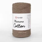 Yarnart Macrame Cotton 791 какао — пряжа-шнур для макраме і сумок, доступна в магазині Київ, Хорива 1-А