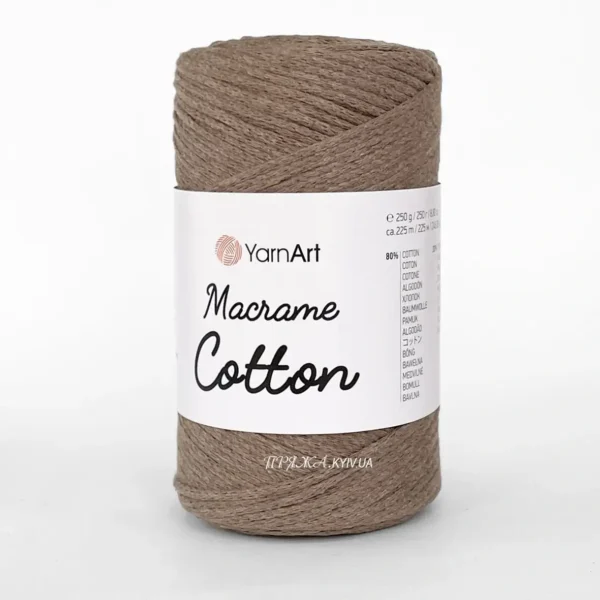 Yarnart Macrame Cotton [attr name="pa_n-color"] [attr name="pa_color"] — пряжа-шнур для макраме і сумок, доступна в магазині Київ, Хорива 1-А