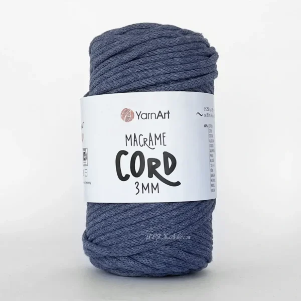 YarnArt Macrame Cord 3мм [attr name="pa_n-color"] [attr name="pa_color"] — міцний бавовняний шнур 3мм для в'язання сумки гачком купити в Магазин пряжі Київ, Хорива 1 А