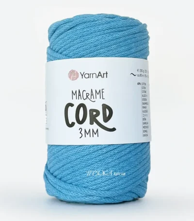 YarnArt Macrame Cord 3мм 769 шоколадний — міцний бавовняний шнур 3мм для в'язання сумки гачком купити в Магазин пряжі Київ, Хорива 1 А