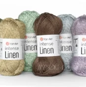 Пряжа Yarnart Linen Intense / Яранрт Лінен Інтенс пряжа льон з віскозою, купити Київ, вул Хорива 1 А