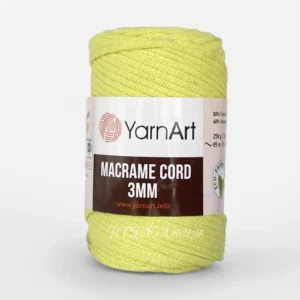 Yarnart Macrame Cord 020 бежевий — шнур 3мм для сумок і макраме