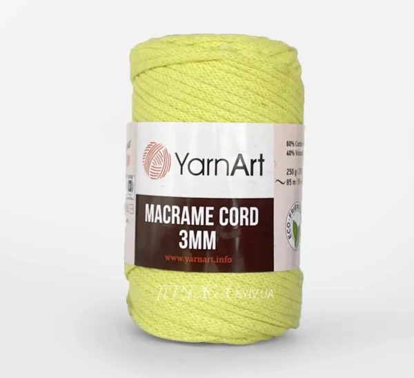 Yarnart Macrame Cord [attr name="pa_n-color"] [attr name="pa_color"] — шнур 3мм для сумок і макраме