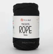 Кручений шнур YarnArt Macrame Rope 3мм   — міцний бавовняний шнур 3мм для в'язання в припинди або купити в Магазин пряжі Київ, Хорива 1 А