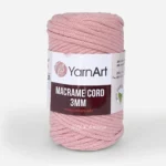YarnArt Macrame Cord 3мм 784 синій — міцний бавовняний шнур 3мм для в'язання сумки гачком купити в Магазин пряжі Київ, Хорива 1 А