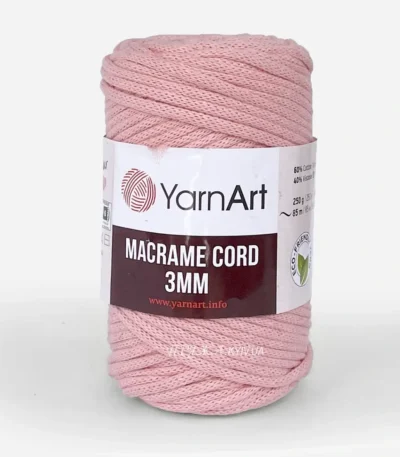 YarnArt Macrame Cord 3мм 769 шоколадний — міцний бавовняний шнур 3мм для в'язання сумки гачком купити в Магазин пряжі Київ, Хорива 1 А