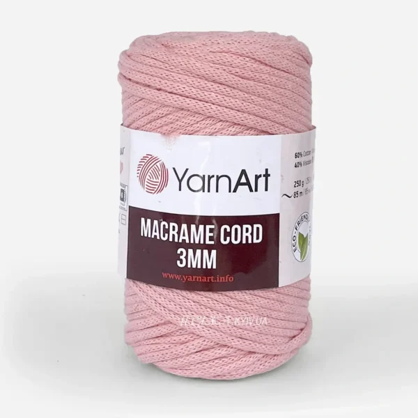 YarnArt Macrame Cord 3мм [attr name="pa_n-color"] [attr name="pa_color"] — міцний бавовняний шнур 3мм для в'язання сумки гачком купити в Магазин пряжі Київ, Хорива 1 А