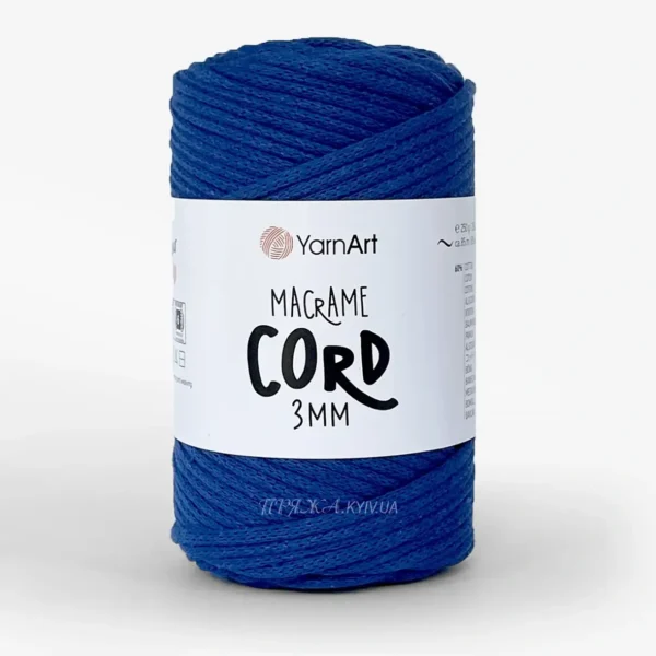 YarnArt Macrame Cord 3мм [attr name="pa_n-color"] [attr name="pa_color"] — міцний бавовняний шнур 3мм для в'язання сумки гачком купити в Магазин пряжі Київ, Хорива 1 А