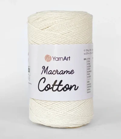 Yarnart Macrame Cotton 791 какао — пряжа-шнур для макраме і сумок, доступна в магазині Київ, Хорива 1-А