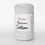Yarnart Macrame Cotton 756 світло-сірий — пряжа-шнур для макраме і сумок, доступна в магазині Київ, Хорива 1-А