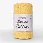 Yarnart Macrame Cotton 750 чорний — пряжа-шнур для макраме і сумок, доступна в магазині Київ, Хорива 1-А