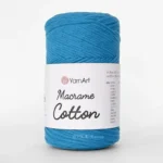 Yarnart Macrame Cotton 801 неон салатовий — пряжа-шнур для макраме і сумок, доступна в магазині Київ, Хорива 1-А