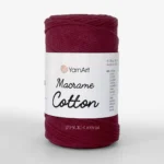 Yarnart Macrame Cotton 762 рожевий — пряжа-шнур для макраме і сумок, доступна в магазині Київ, Хорива 1-А