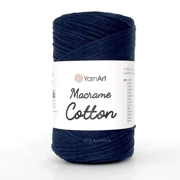 Yarnart Macrame Cotton [attr name="pa_n-color"] [attr name="pa_color"] — пряжа-шнур для макраме і сумок, доступна в магазині Київ, Хорива 1-А